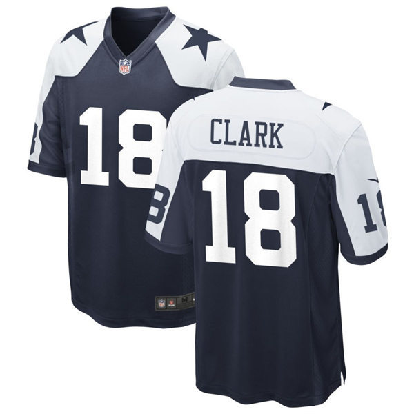 Youth Dallas Cowboys #18 Damone Clark  Navy Alternate Limited Jersey