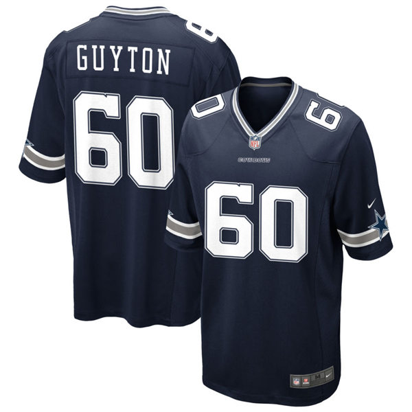 Youth Dallas Cowboys #60 Tyler Guyton Navy Team Color Limited Jersey