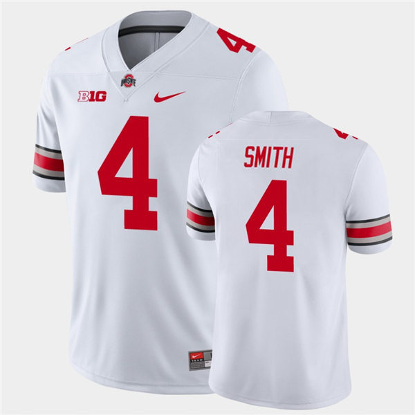 Mens Ohio State Buckeyes #4 Jeremiah Smith White Nike F.U.S.E. Limited College Football Game Jersey 