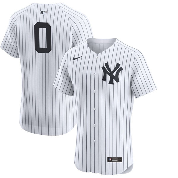 Mens New York Yankees #0 Marcus Stroman Nike White Home Number Elite Jersey
