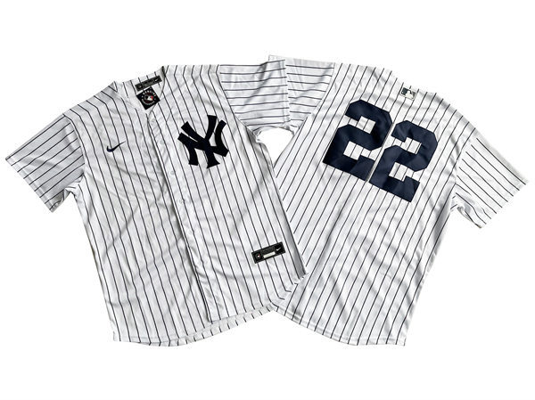 Mens New York Yankees #22 Juan Soto White Home Limited Player Jersey
