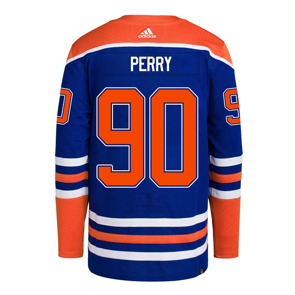Men's Edmonton Oilers #90 Corey Perry adidas Royal Alternate Jersey
