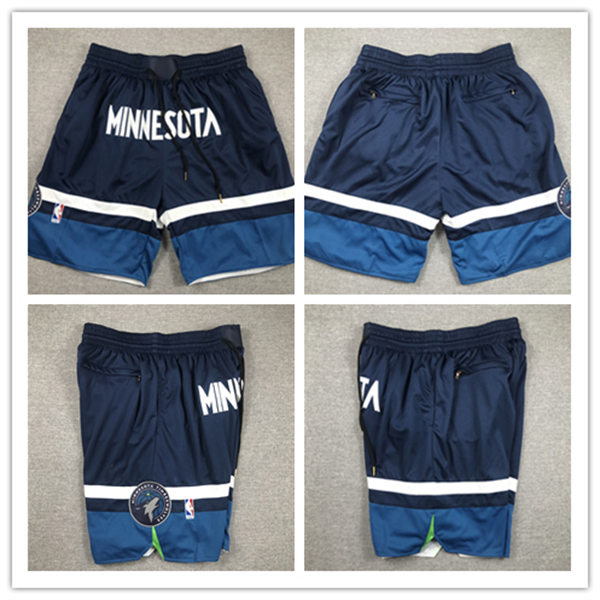 Mens Minnesota Timberwolves Navy 2023-24 Icon Edition Shorts 