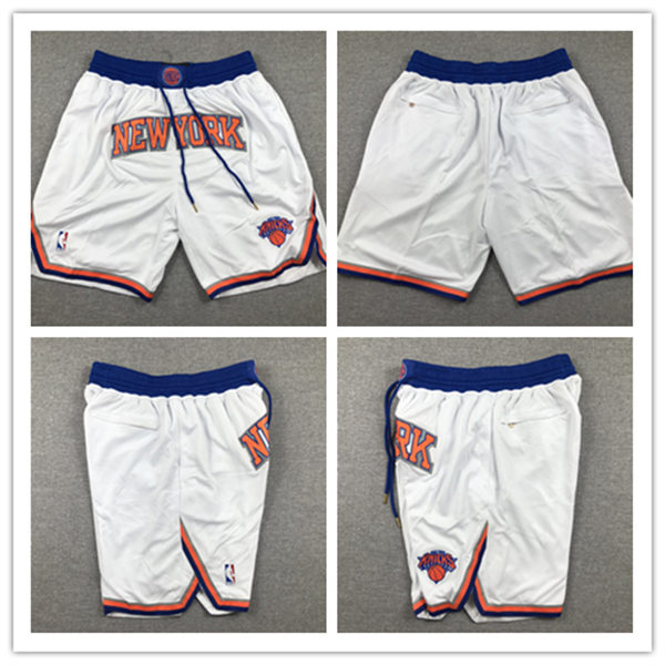 Mens New York Knicks Nike White 2023-24 Association Edition Shorts 