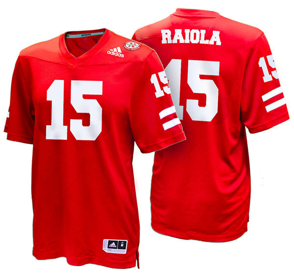 Mens Youth Nebraska Huskers #15 Dylan Raiola adidas Home Scarlet College Football Game Jersey