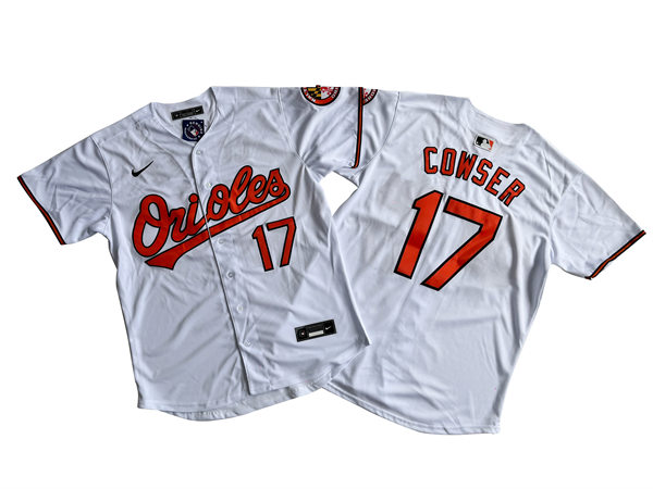 Mens Baltimore Orioles #17 Colton Cowser Nike Home White Limited Jersey