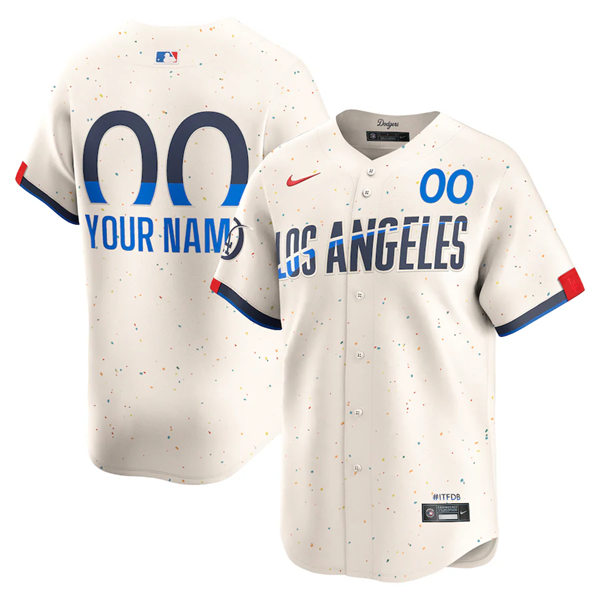 Womens Los Angeles Dodgers Custom Nike 2024 Cream City Connect Jersey
