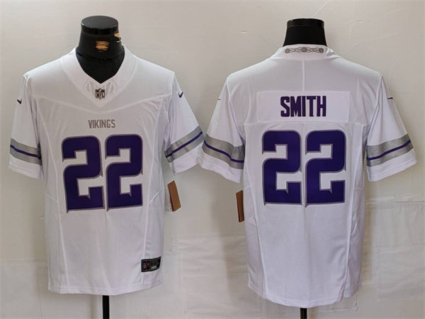 Men's Minnesota Vikings #22 Harrison Smith Nike White Alternate Vapor F.U.S.E. Winter Warrior Limited Jersey (1)