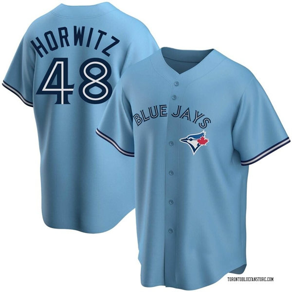 Mens Toronto Blue Jays #48 Spencer Horwitz Nike Powder Blue Alternate Limited Player Jersey