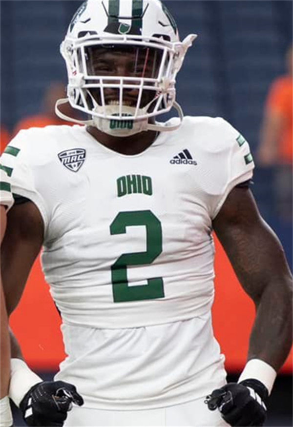 Mens Youth Ohio Bobcats #2 Anthony Tyus III 2024 White College Football Game Jersey