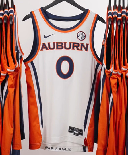 Auburn Tigers #0 Tahaad Pettiford 2025 Newest Style White Basketball Game Jersey