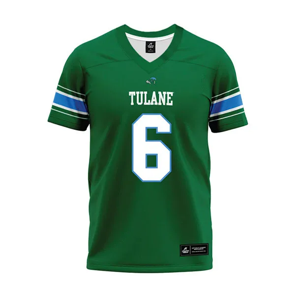 Tulane Green Wave #6 Kadin Semonza 2025 Green Football Game Jersey