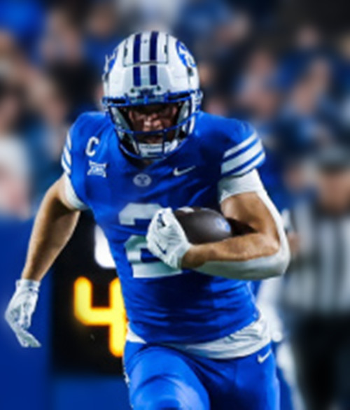 BYU Cougars #28 Jovesa Damun Royal College Football Game Jersey