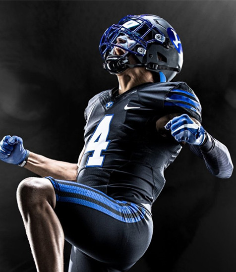 BYU Cougars #4 LJ Martin Black College Football Game Jersey