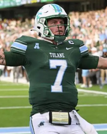 Tulane Green Wave #7 Shazz Preston 2025 Green Football Game Jersey