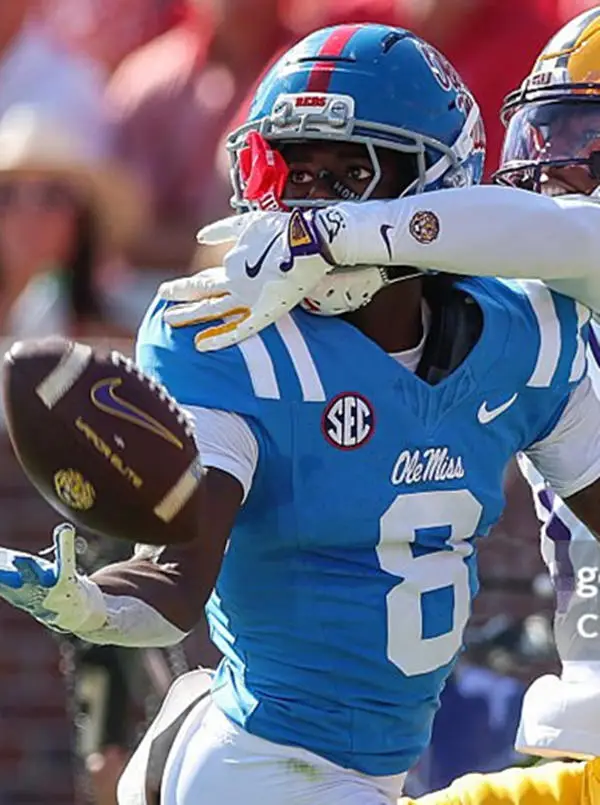 Ole Miss Rebels #8 Antonio Kite 2025 Blue College Football Game Jersey