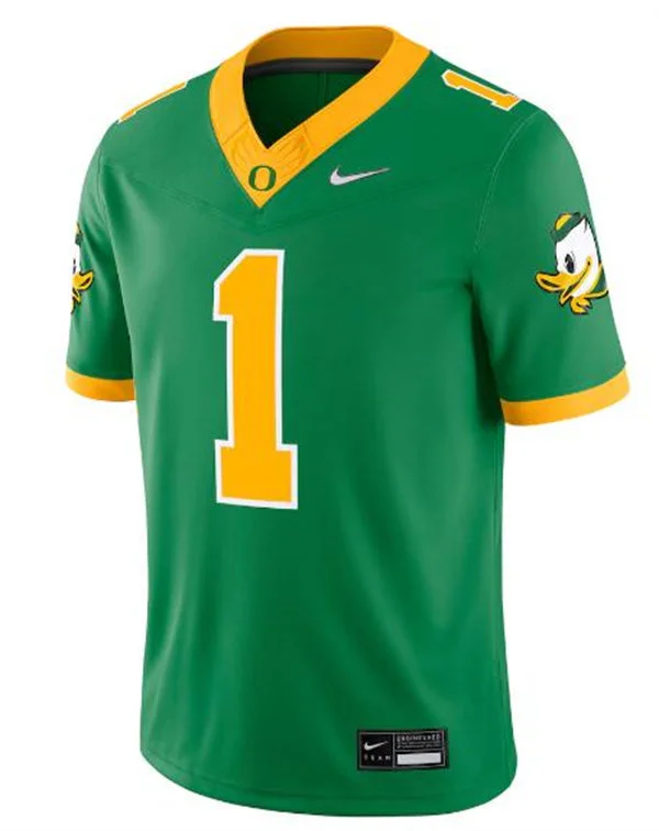 Mens Oregon Ducks #1 Dakorien Moore F.U.S.E. Limmited 2025 GANG GREEN Retro Football Game Jersey