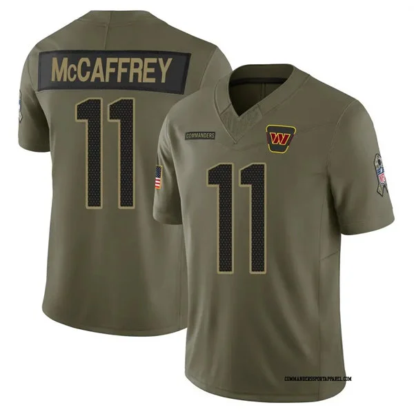 Mens Washington Commanders #11 Luke McCaffrey Nike 2025 Salute to Service Limited Jersey - Olive