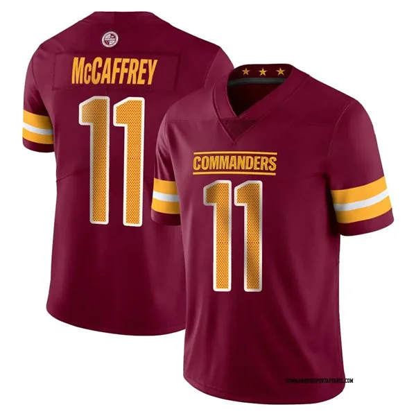 Mens Washington Commanders #11 Luke McCaffrey (Nike Burgundy Team Color Vapor Limited Jersey