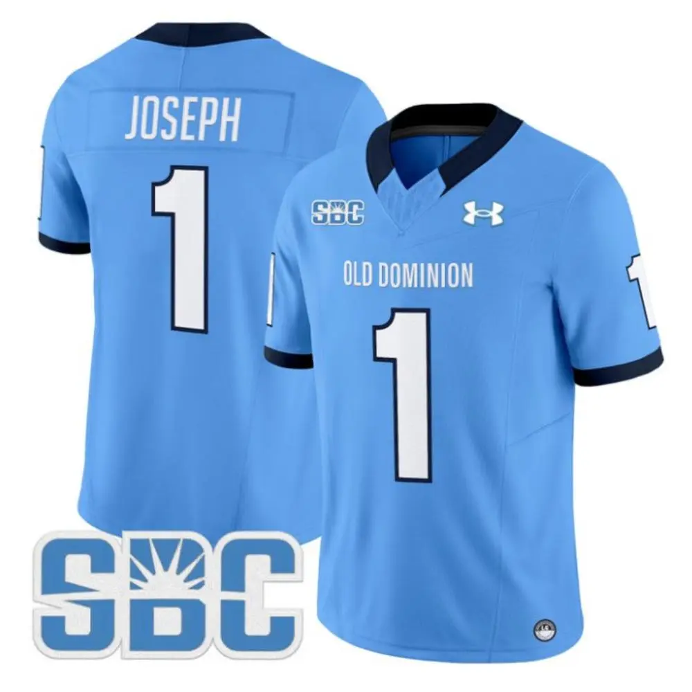 Old Dominion Monarchs #1 Colton Joseph 2025 Blue SBC College Football Jersey
