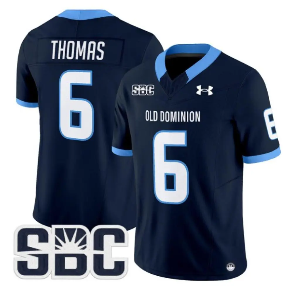 Old Dominion Monarchs #6 Ja'Cory Thomas 2025 Navy SBC College Football Jersey