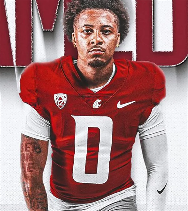 Washington State Cougars #0 Anthony Palano 2025 Crimson Football Game Jersey