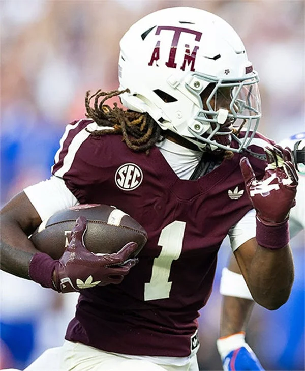 Texas A&M Aggies #1 Mario Craver Maroon College Football Retro Jersey