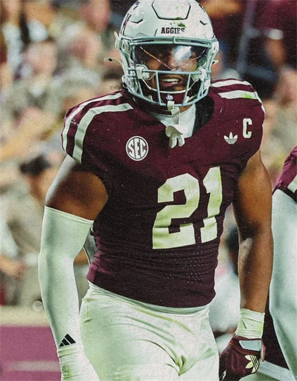 Texas A&M Aggies #21 Taurean York Maroon College Football Retro Jersey