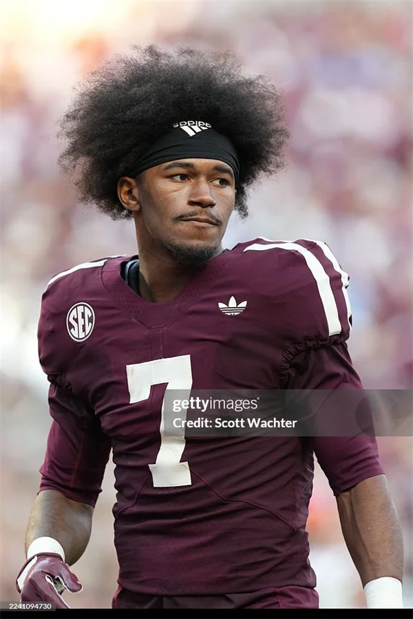 Texas A&M Aggies #7 KC Concepcion Maroon College Football Retro Jersey