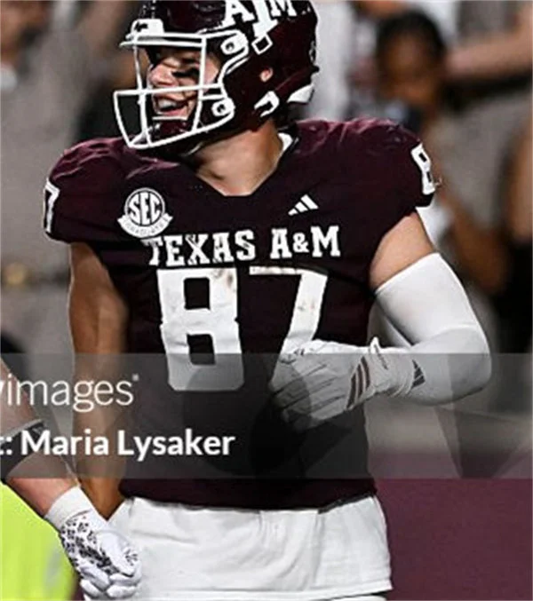 Texas A&M Aggies #87 Nate Boerkircher 2025 Maroon College Football Game Jersey