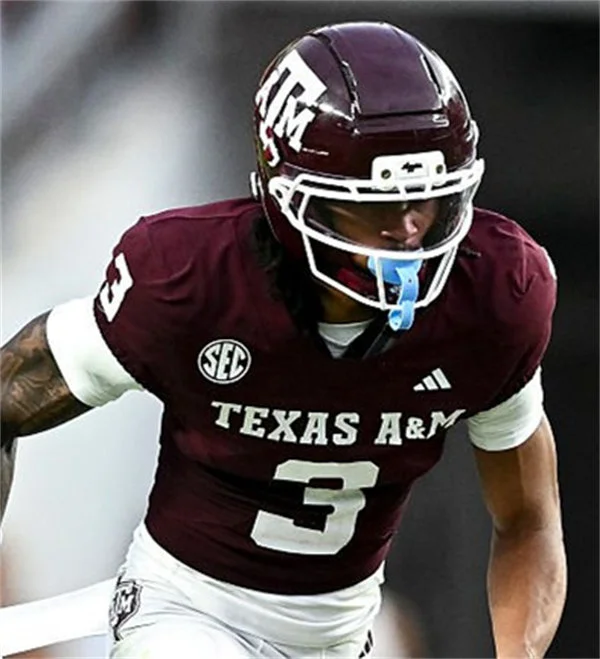 Texas A&M Aggies #3 Ashton Bethel-Roman 2025 Maroon College Football Game Jersey