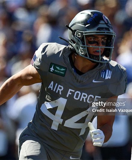 Air Force Falcons #44 Rocco Conti Nike Gray APLS Fighting Falcon Collection Football Game Jersey