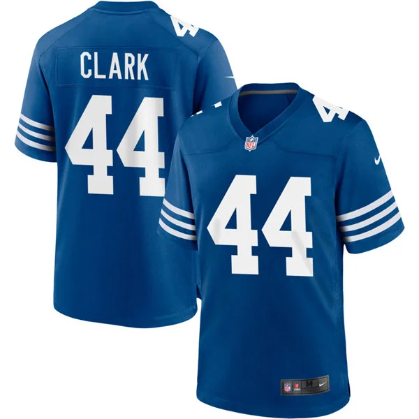 Mens Indianapolis Colts Retired Player #44 Dallas Clark Nike Royal Alternate Retro Vapor Limited Jersey