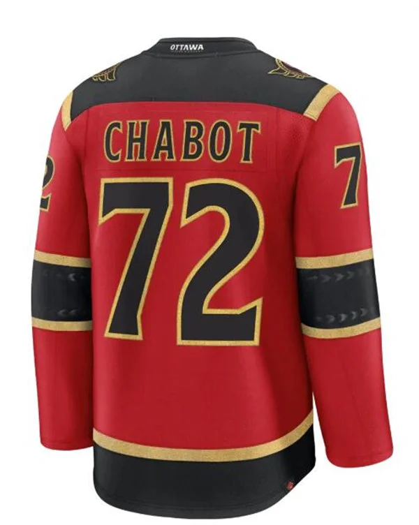 Men's Ottawa Senators #72 Thomas Chabot Fanatics 2025 Red Alternate Premium Jersey