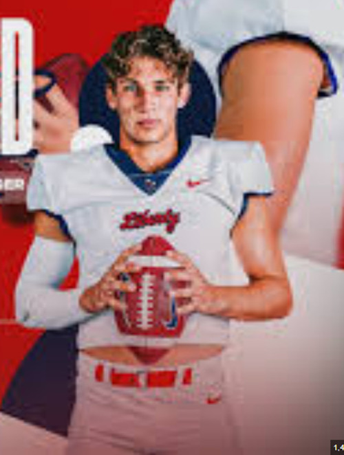 Liberty Flames #7 Michael Merdinger Nike 2025 White College Football Jersey