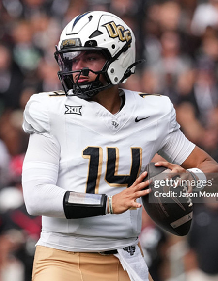 UCF Knights #14 Cam Fancher Plumlee Nike White Black  Alternate 2022 College Football Game Jersey