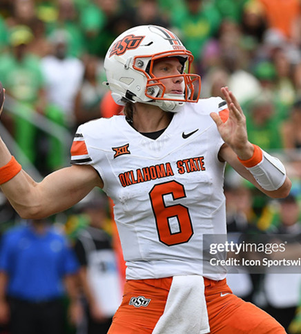 Oklahoma State Cowboys #6 Zane Flores  Nike  2025 White College Football Jersey