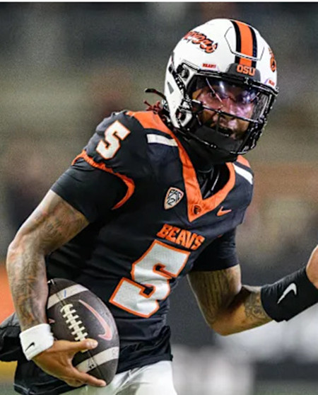 Oregon State Beavers #5 Gabarri Johnson Black  College Football Game Jersey