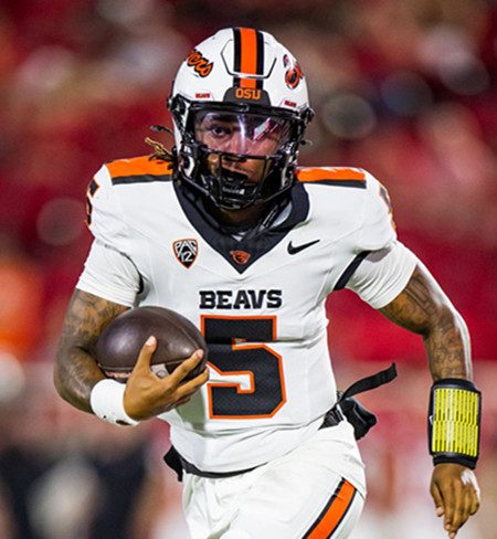 Oregon State Beavers #5 Gabarri Johnson White College Football Game Jersey