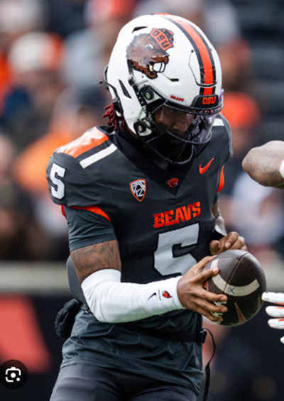 Oregon State Beavers #5 Gabarri Johnson Dark Gray College Football Game Jersey