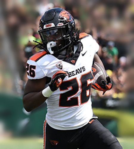 Oregon State Beavers #26  Salahadin Allah White College Football Game Jersey