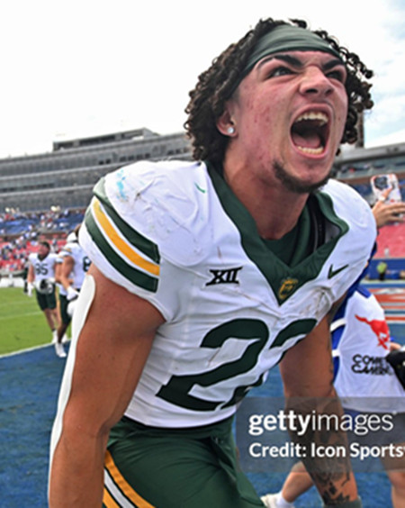 Baylor Bears #22 Caden Knighten 2025 White College Football Jersey