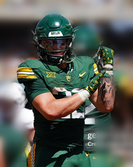 Baylor Bears #22 Caden Knighten 2025 Green College Football Jersey