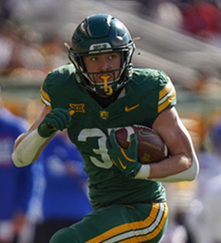 Baylor Bears #35 Dawson Pendergrass 2025 Green College Football Jersey