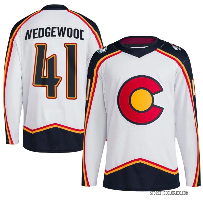 Men's Colorado Avalanche #41 Scott Wedgewood Fanatics White 2022 Reverse Retro Jersey