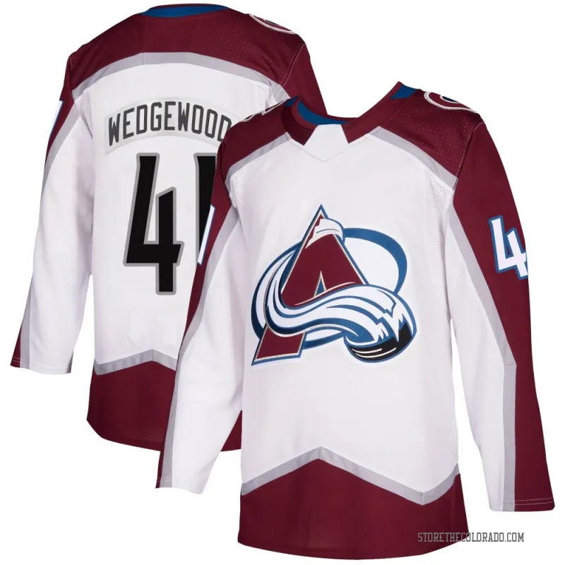 Men's Colorado Avalanche #41 Scott Wedgewood Fanatics White Away Premium Player Jersey