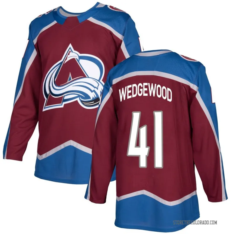 Men's Colorado Avalanche #41 Scott Wedgewood Fanatics Burgundy Home Premium Player Jersey