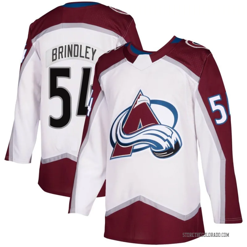 Men's Colorado Avalanche #54 Gavin Brindley Fanatics White Away Premium Player Jersey