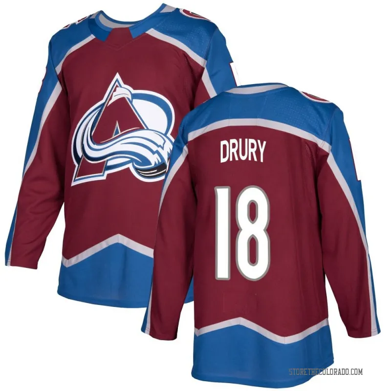 Men's Colorado Avalanche #18 Chris Drury Fanatics Burgundy Home Premium Player Jersey