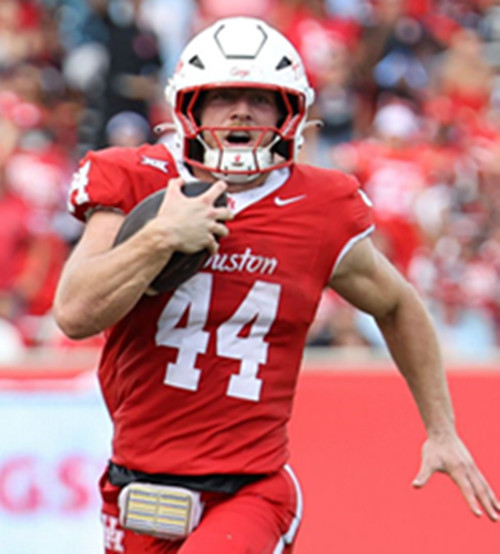 Houston Cougars #44 Dean Connors 2025 Red Vapor F.U.S.E. Limited Jersey